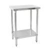 Hamoki Stainless Steel Prep Table Width 600mm - 141001 Stainless Steel Centre Tables Hamoki   