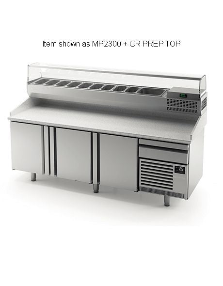 Infrico Pizza Counters with granite worktop - MP2300 Pizza Prep Counters - 3 Door Infrico   