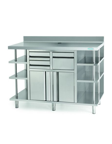 Infrico Stainles Steel Back Bar Coffee Unit - MCAF1500 Back Bar Coffee Units Infrico   