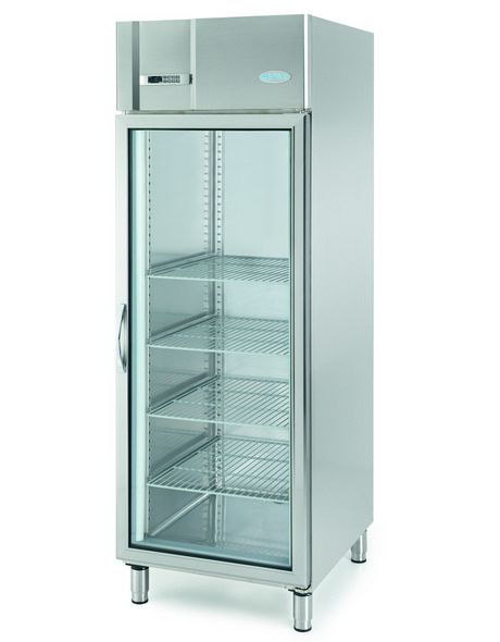 Infrico Upright SS 2/1 GN Freezer with Glass Door - AGB701BT-CR Upright Glass Door Freezers Infrico   