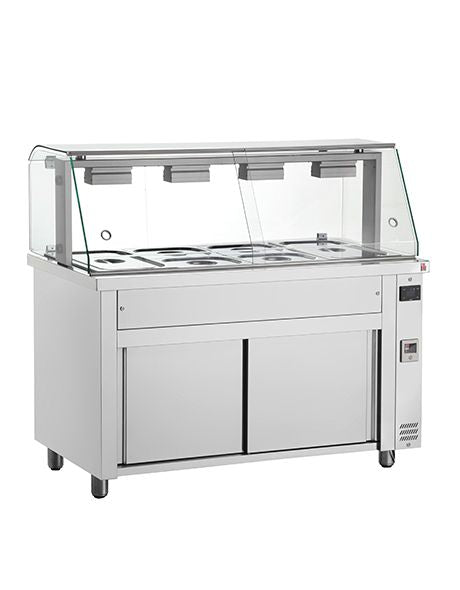 Inomak Gastronorm Bain Marie with glass structure - MFV714 Bain Maries Inomak   