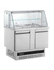 Inomak Saladettes with display case - BSV7300 Pizza Prep Counters - 2 Door Inomak   