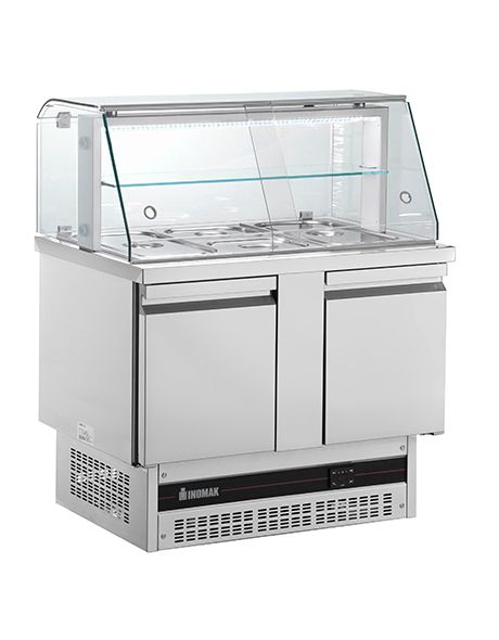 Inomak Saladettes with display case - BSV7300