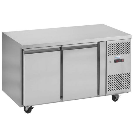 Interlevin 2 Door Gastronorm Counter Chiller Fridge - PH20 Refrigerated Counters - Double Door Tefcold   