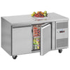 Interlevin 2 Door Gastronorm Counter Chiller Fridge - PH20 Refrigerated Counters - Double Door Tefcold   