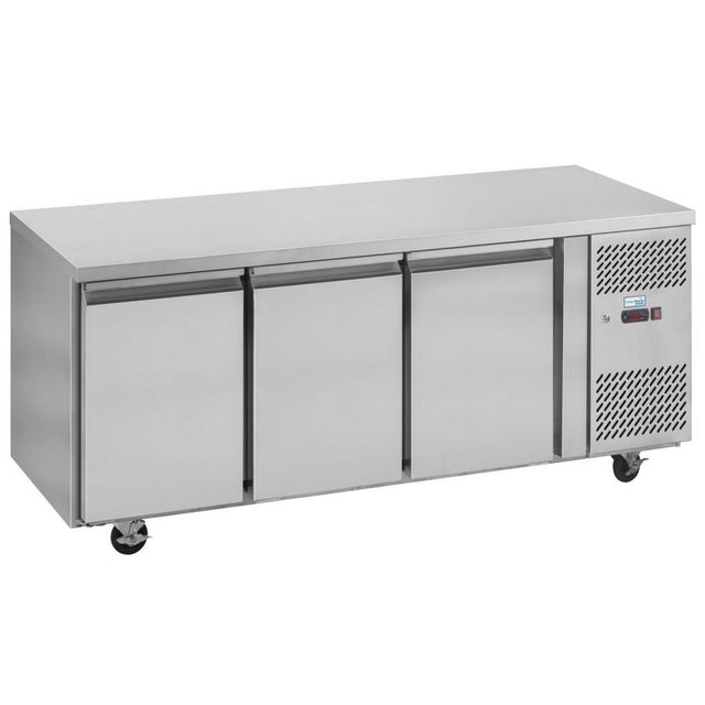 Interlevin 3 Door Gastronorm Counter Chiller Fridge - PH30 Refrigerated Counters - Triple Door Tefcold   