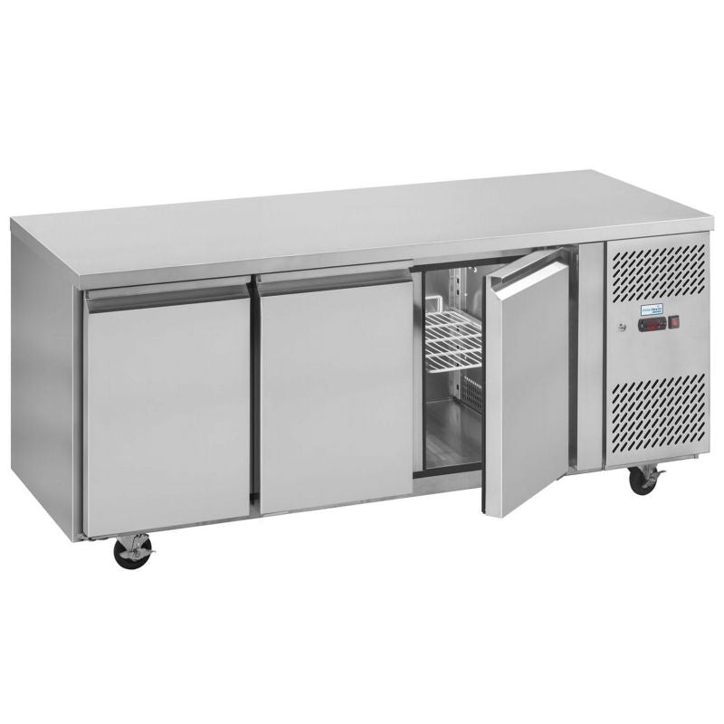 Interlevin 3 Door Gastronorm Counter Chiller Fridge - PH30 Refrigerated Counters - Triple Door Tefcold   