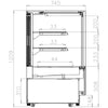 Interlevin Chilled Display Cabinet Stainless Steel, Glass - LPD1200F Refrigerated Floor Standing Display Tefcold   