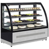 Interlevin Chilled Display Cabinet Stainless Steel, Glass - LPD900C Refrigerated Floor Standing Display Tefcold   