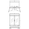 Interlevin Double Door Upright Gastronorm Fridge - LGC5000 Upright Double Glass Door Chillers Tefcold   