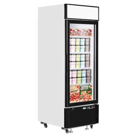 Interlevin Glass Door Display Freezer - LGF2500 Upright Glass Door Freezers Tefcold   