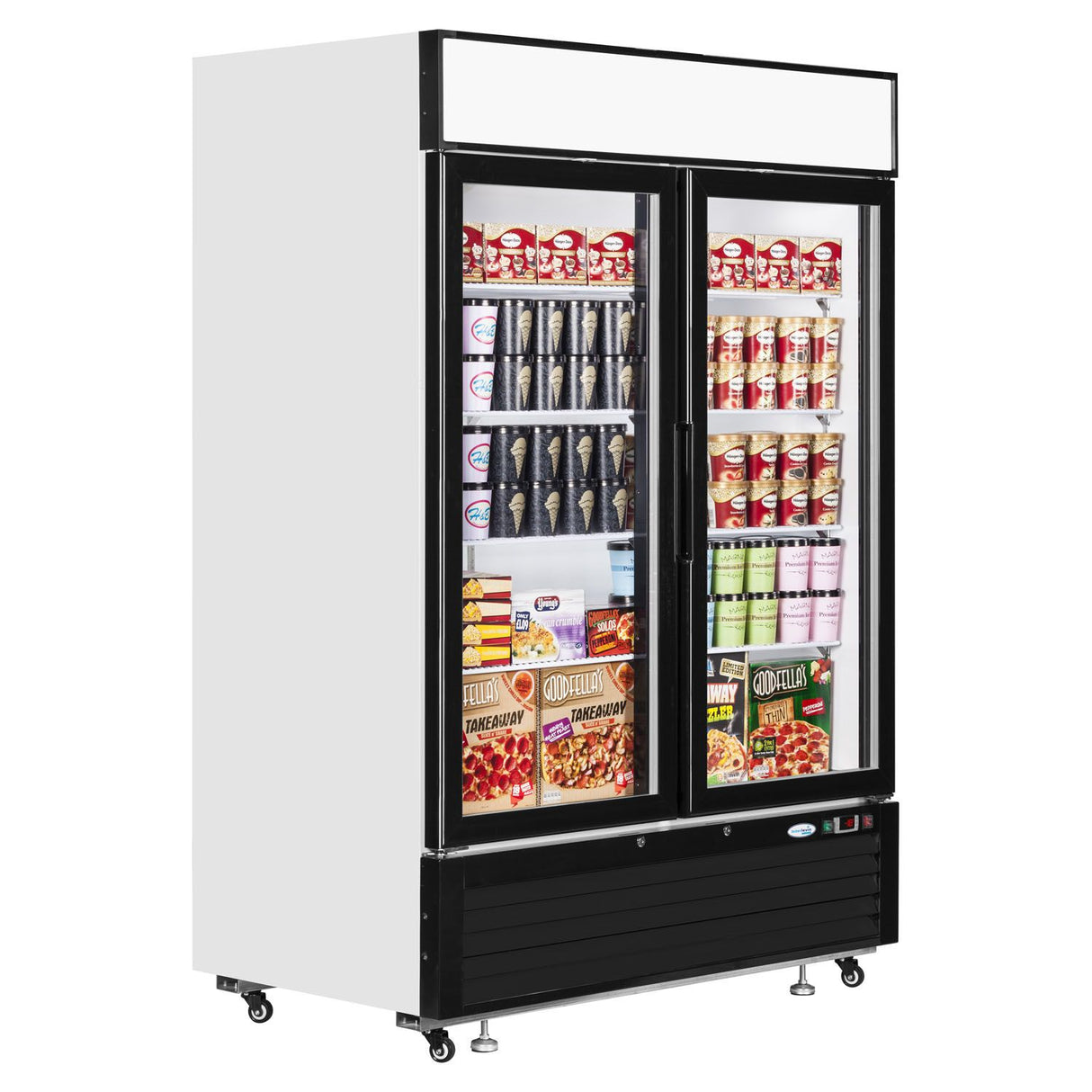 Interlevin Glass Door Display Freezer - LGF5000 Upright Glass Door Freezers Tefcold   