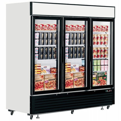 Interlevin Glass Door Display Freezer - LGF7500 Upright Glass Door Freezers Tefcold   