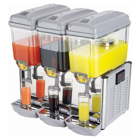 Interlevin Juice Dispensers - LJD3 Chilled Drink Dispensers Tefcold   