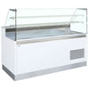 Interlevin Serve Over Counter White, Flat Glass - BELLINI ID 2050FV SR Standard Serve Over Counters Tefcold   