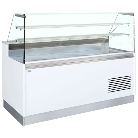 Interlevin Serve Over Counter White, Flat Glass - BELLINI ID 2050FV SR Standard Serve Over Counters Tefcold   