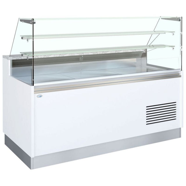 Interlevin Serve Over Counter White, Flat Glass - BELLINI ID 2050FV SR Standard Serve Over Counters Tefcold   