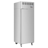 Interlevin Stainless Steel Solid Single Door Upright Fridge - CAR410 Refrigeration Uprights - Single Door Tefcold   