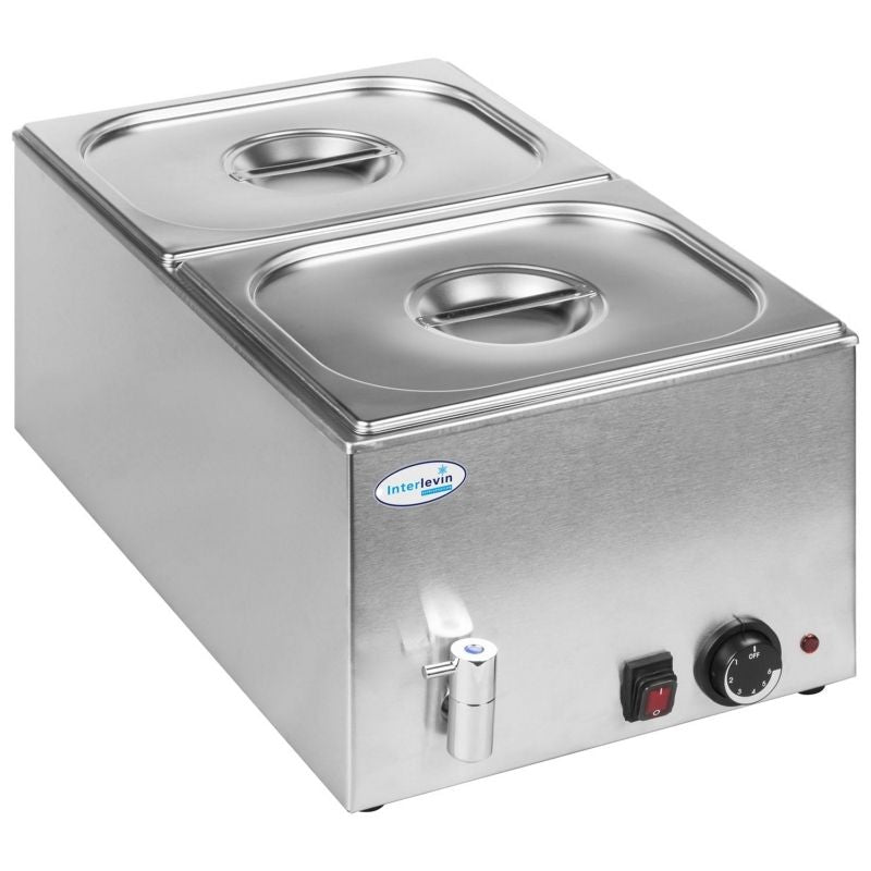 Interlevin Wet Well Bain Marie With Tap - BM8710 Bain Maries Tefcold   