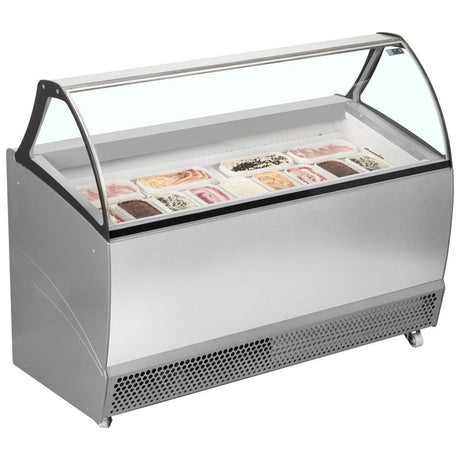 ISA Ventilated Scoop Ice Cream Display 13 x 5 Litre - BERMUDA RV13 Ice Cream Display Freezers ISA   