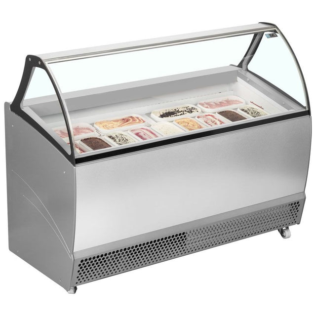 ISA Ventilated Scoop Ice Cream Display 13 x 5 Litre - BERMUDA RV13 Ice Cream Display Freezers ISA   