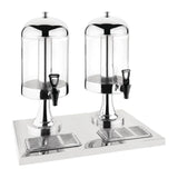 Olympia Double Juice Dispenser with Drip Tray - J184 Chilled Drink Dispensers Olympia   