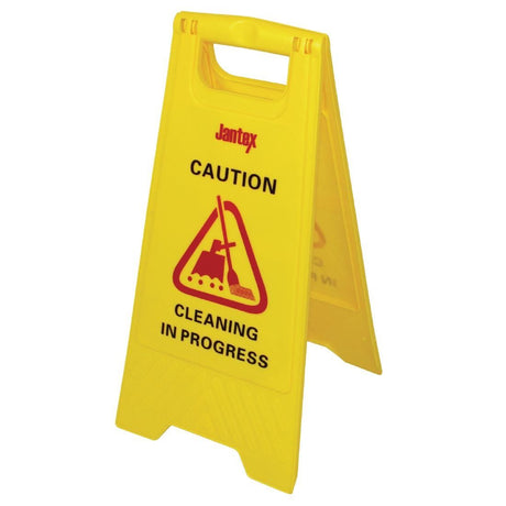 Jantex Cleaning in Progress Safety Sign - L433 Wet Floor Signs Jantex   