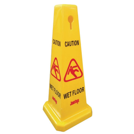 Jantex Cone Wet Floor Safety Sign - L483 Wet Floor Signs Jantex   