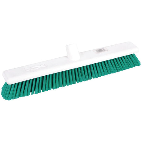 Jantex Hygiene Broom Soft Bristle Green 18in - GK874