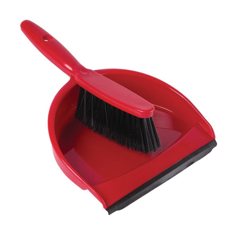 Jantex Soft Dustpan and Brush Set Red - CC931