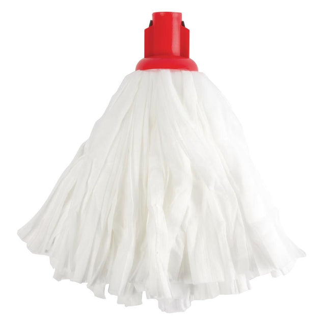 Jantex Standard Big White Socket Mop Head Red - DN821 Mop Heads Jantex   