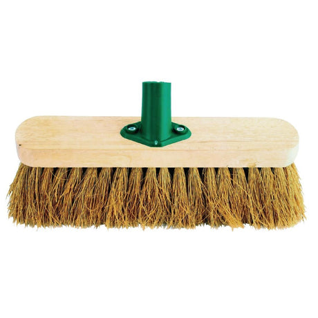 Jantex Wooden Broom Head Soft Coco 12in - CD796 Wooden Brooms Jantex   
