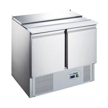 Koldbox 240 Ltr 2 Door Refrigerated Saladette Counter - KXCC2-PREP
