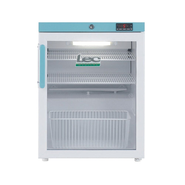 LEC Medical PEGR82UK Countertop Glass Door Pharmacy Refrigerator Medical & Pharmacy LEC Medical   