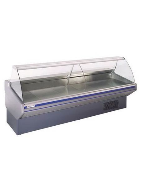 Mafirol Curved Glass Serve Over Counter (Meat Temperature) - EC28FVBTTVCR Meat Serve Over Counters Mafirol   