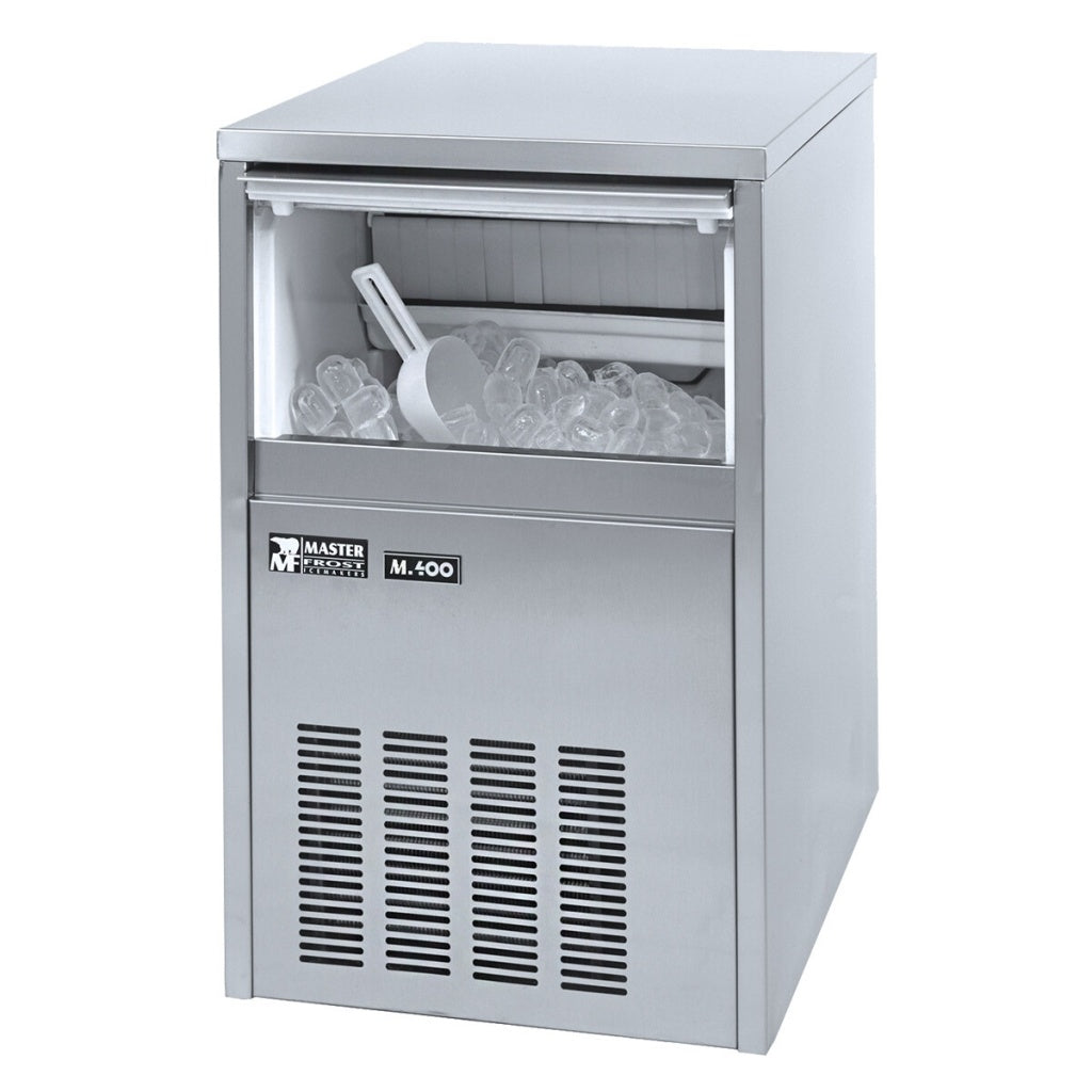 Masterfrost Professional Ice Maker 40kg Output 18kg Storage - M400 Churchill Super Vitrified Masterfrost   