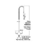 Mechline AJPR20 Aquajet 20 Deck Mounted Pre-Rinse Spray Arm Pre-Rinse Jets & Sprays Mechline   