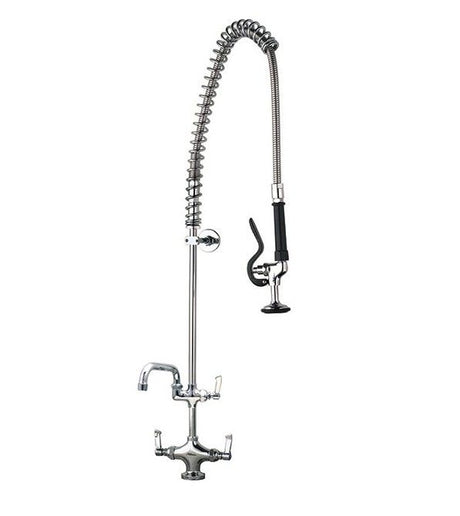 Mechline AJPR20 Aquajet 20 Deck Mounted Pre-Rinse Spray Arm With Add-on Faucet - AJPR20-ST-BF1-S Pre-Rinse Jets & Sprays Mechline   