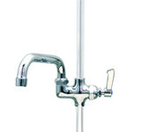 Mechline AJPR20 Aquajet 20 Deck Mounted Pre-Rinse Spray Arm With Add-on Faucet - AJPR20-ST-BF1-S Pre-Rinse Jets & Sprays Mechline   