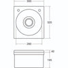 Mechline Basix Hands Free Wash Basin Stainless Steel with Sensor Tempomatic Tap WS3-NT Hand Wash Sinks Mechline   