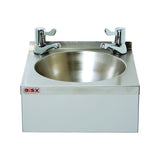 Mechline BasiX WS2-L Hand Wash Station With Three Inch Lever Taps