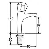 Mechline CaterTap 1/2 Inch Dome Head Sink Taps - WRCT-500SD Stand Alone Taps Mechline   