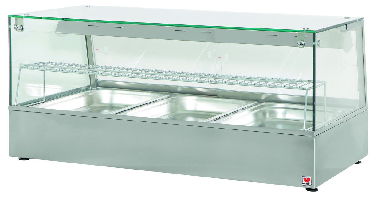 North HDW3 Convection Heated Display Counter With Humidity & Halogen Heat Lamps