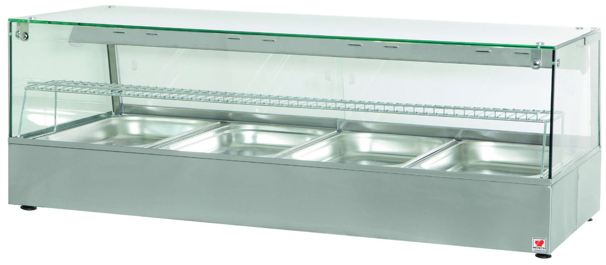 North HDW4 Convection Heated Display Counter With Humidity & Halogen ...