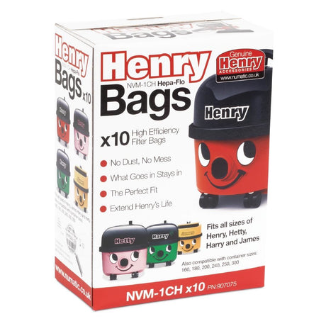 Numatic Henry Replacement Dust Bags (Pack of 10) - DW159