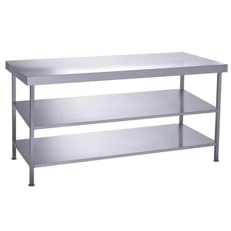 Parry Fully Welded Stainless Steel Centre Table 2 Undershelves 1200x600mm - DC611 Stainless Steel Centre Tables Parry   