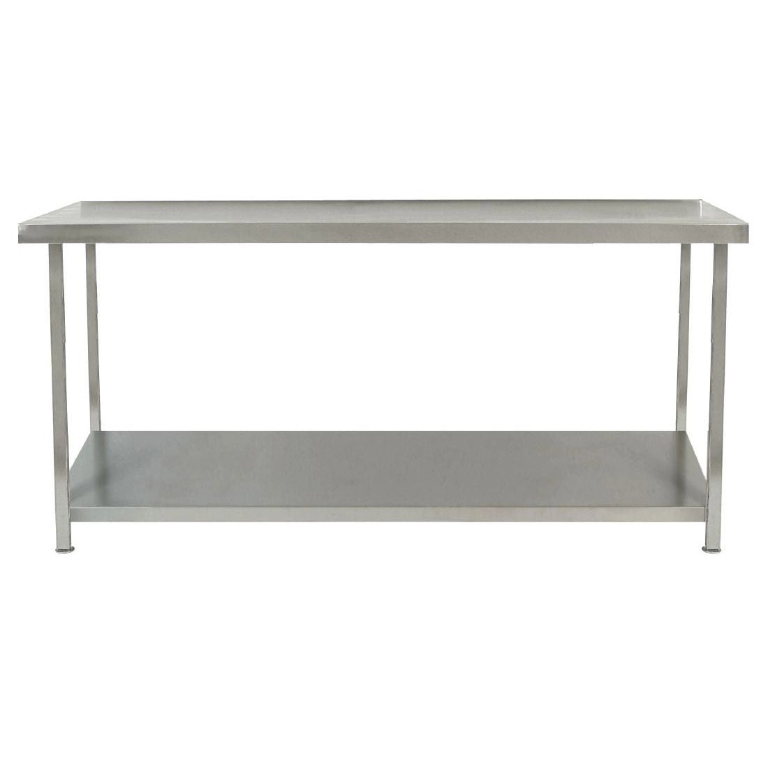Parry Fully Welded Stainless Steel Centre Table with Undershelf 900x600mm - DC609