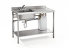 Parry Quick Fit Sink 1800 x 700 Double Bowl Right Hand Drainer With Integral 30Ltr Water Boiler Medical & Hygiene Parry   