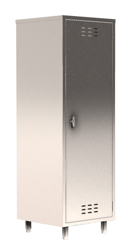 Parry Stainless Steel COSHH Single Door Cupboard - HCCOSHS1800 Medical & Hygiene Parry   