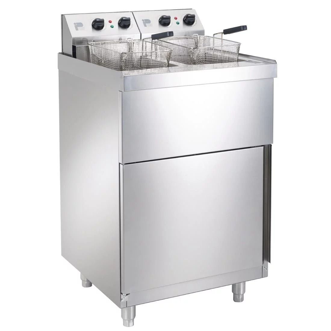 Parry Twin Tank Twin Basket Free Standing Electric Fryer NPDPF6 - GM704 Freestanding Electric Fryers Parry   